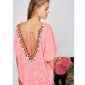 Fantastic Fawn Flowy Tassle Top Boho Airy Cover